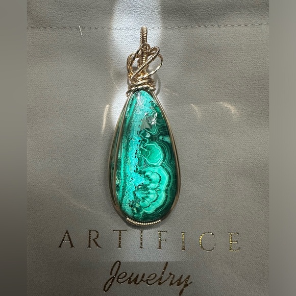Azurite and malachite Necklace pendant - Picture 6 of 13